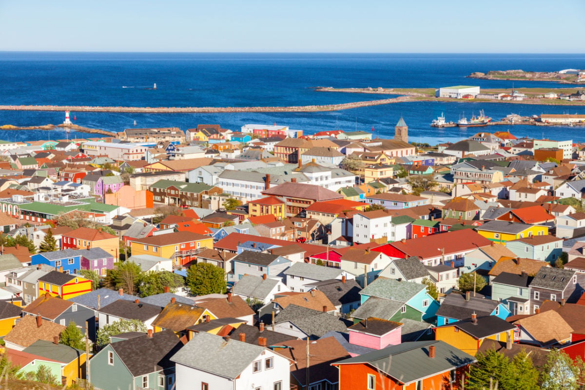 Panoramic view of Saint Pierre and Miquelon