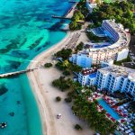 Aerial View Of A Resort Zone In Jamaica, Caribbean Sea